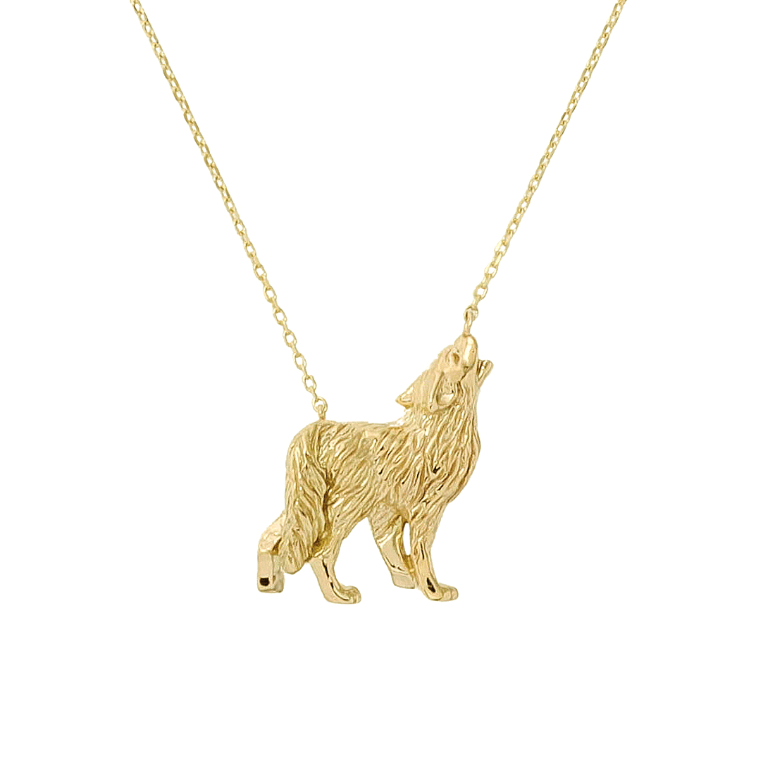 シンリンオオカミのゴールドネックレス by ヴァンドームブティックの旭山動物園コレクション