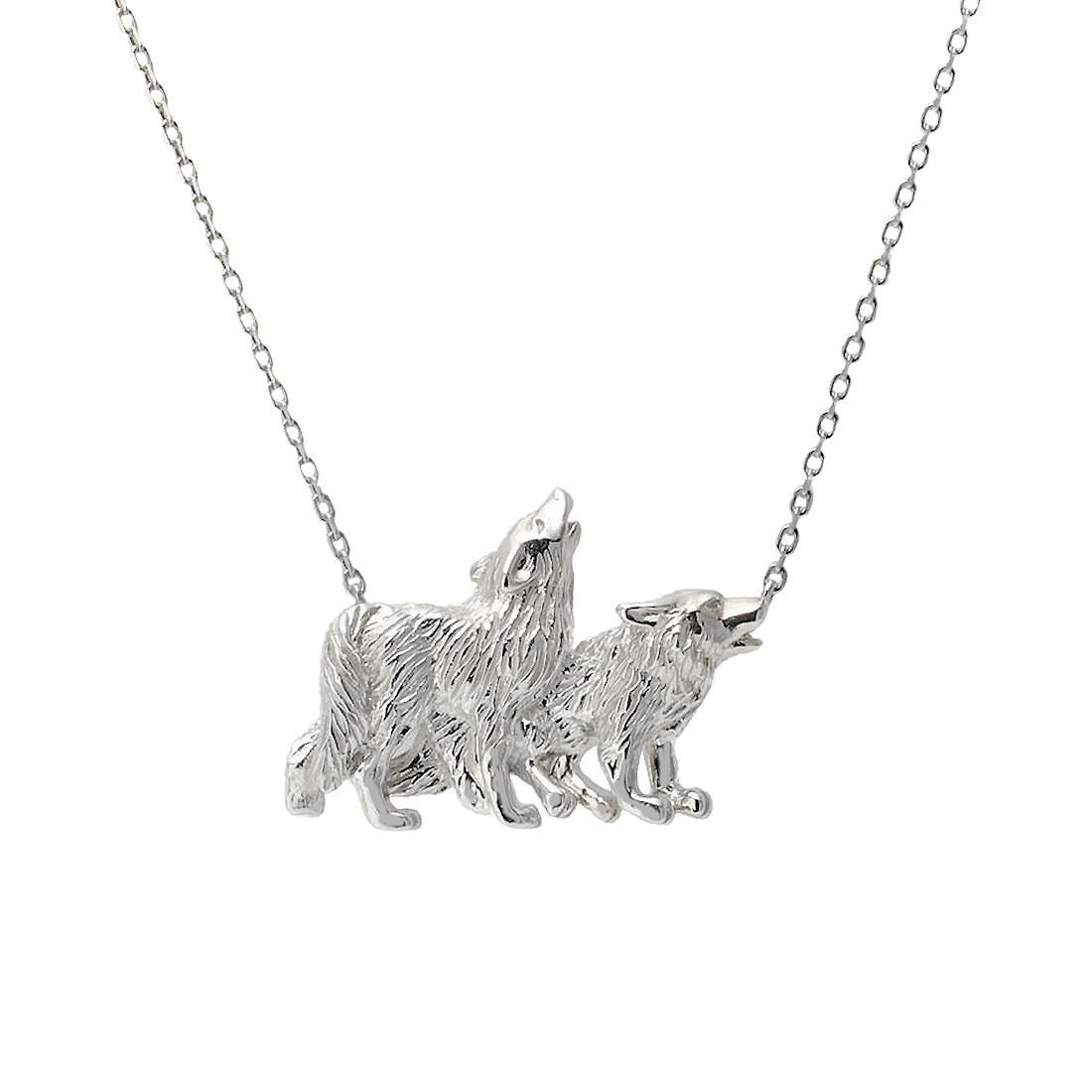 シンリンオオカミのシルバーネックレス by ヴァンドームブティックの旭山動物園コレクション