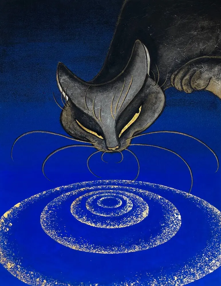 溝口まりあ　出世　絵画 溝口まりあ日本画展 ～誇り高き猫たち～」阪神梅田本店