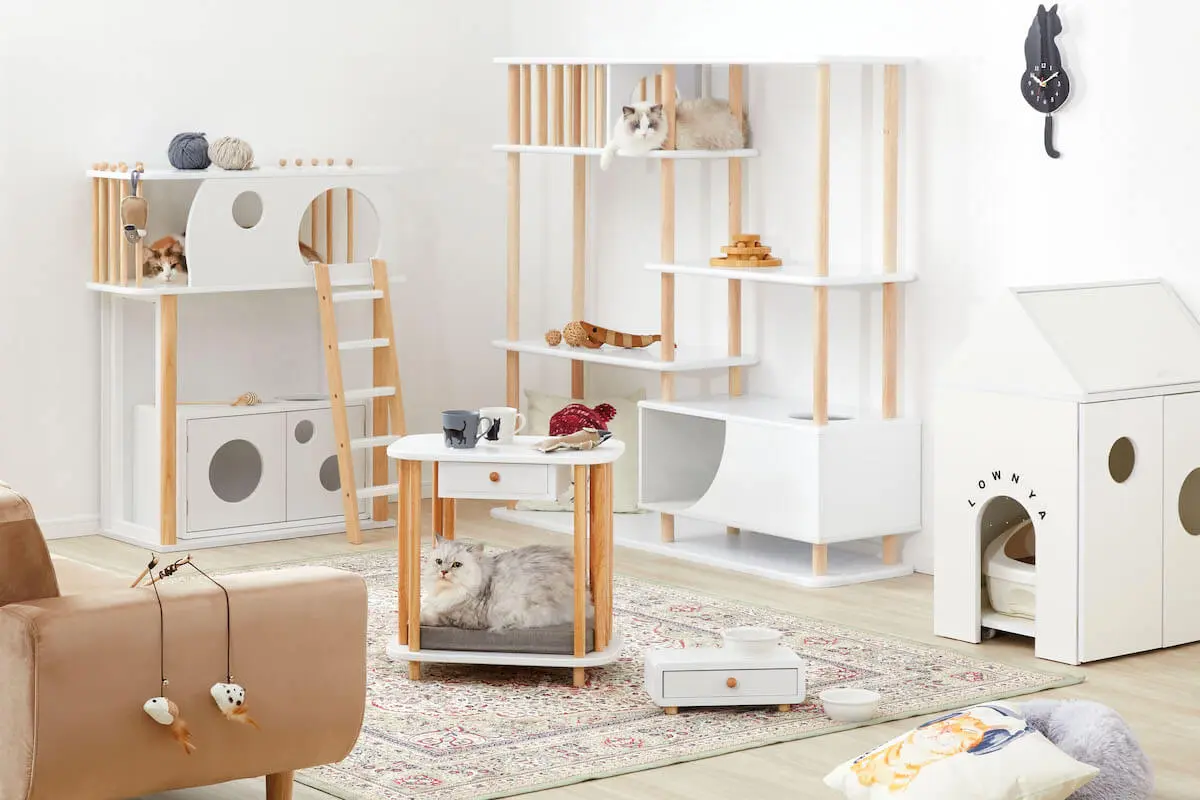 猫家具専用ブランドLOWNYA（ロウニャ）が誕生、ネコも人も楽しめる5