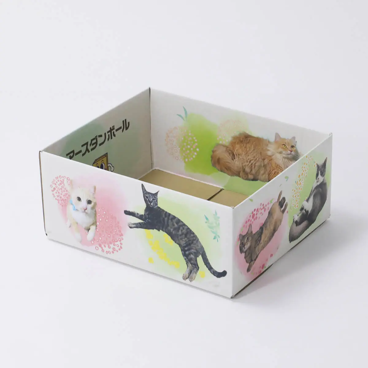 ねこが中に入れば可愛さ倍増ニャ！全面に猫の写真がプリントされた