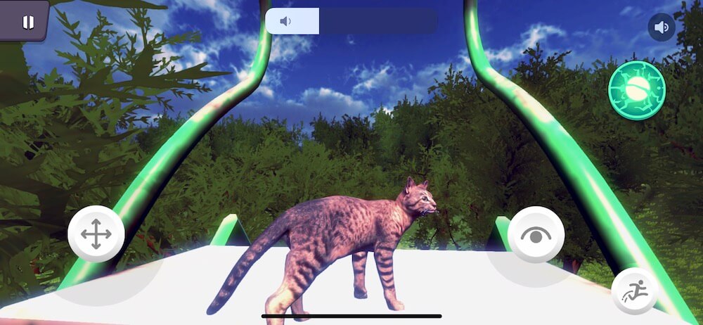 滑り台を登った猫 by メタバースアプリ「ネコデース（NEKO DEESU）」