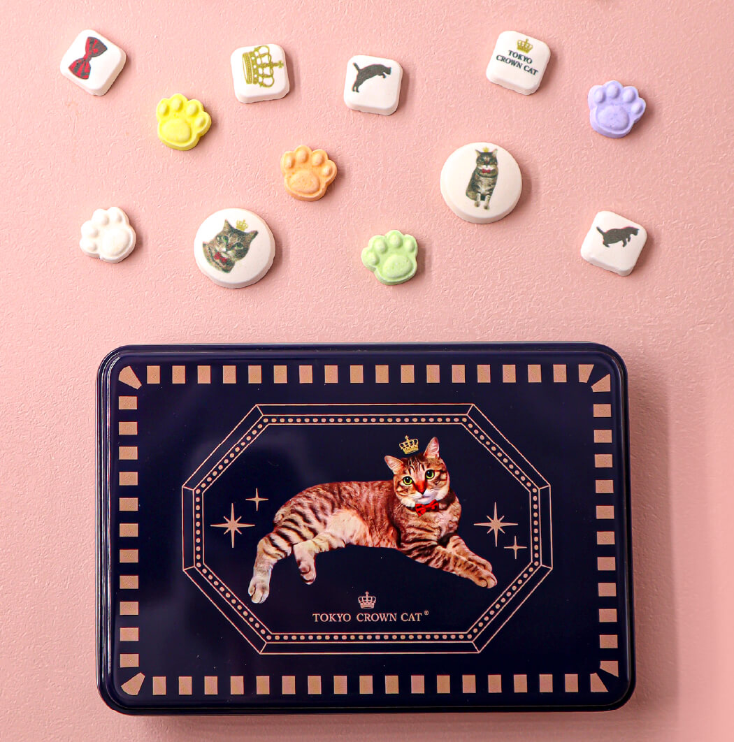 猫パッケージのラムネ缶「トラズラムネ」商品イメージ by TOKYO CROWN CAT