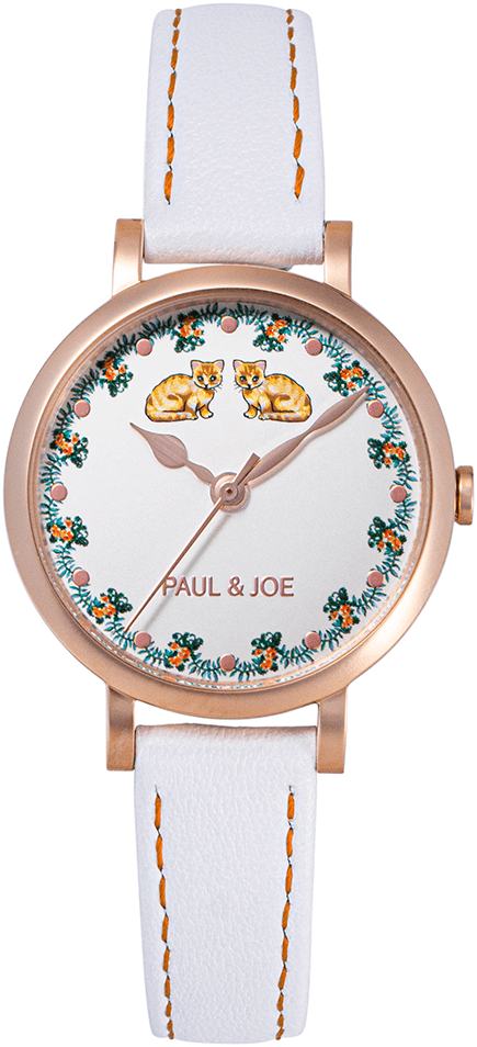 ポールアンドジョーの新作腕時計「CAT FAMILY（キャットファミリー）」ピンクゴールドモデル