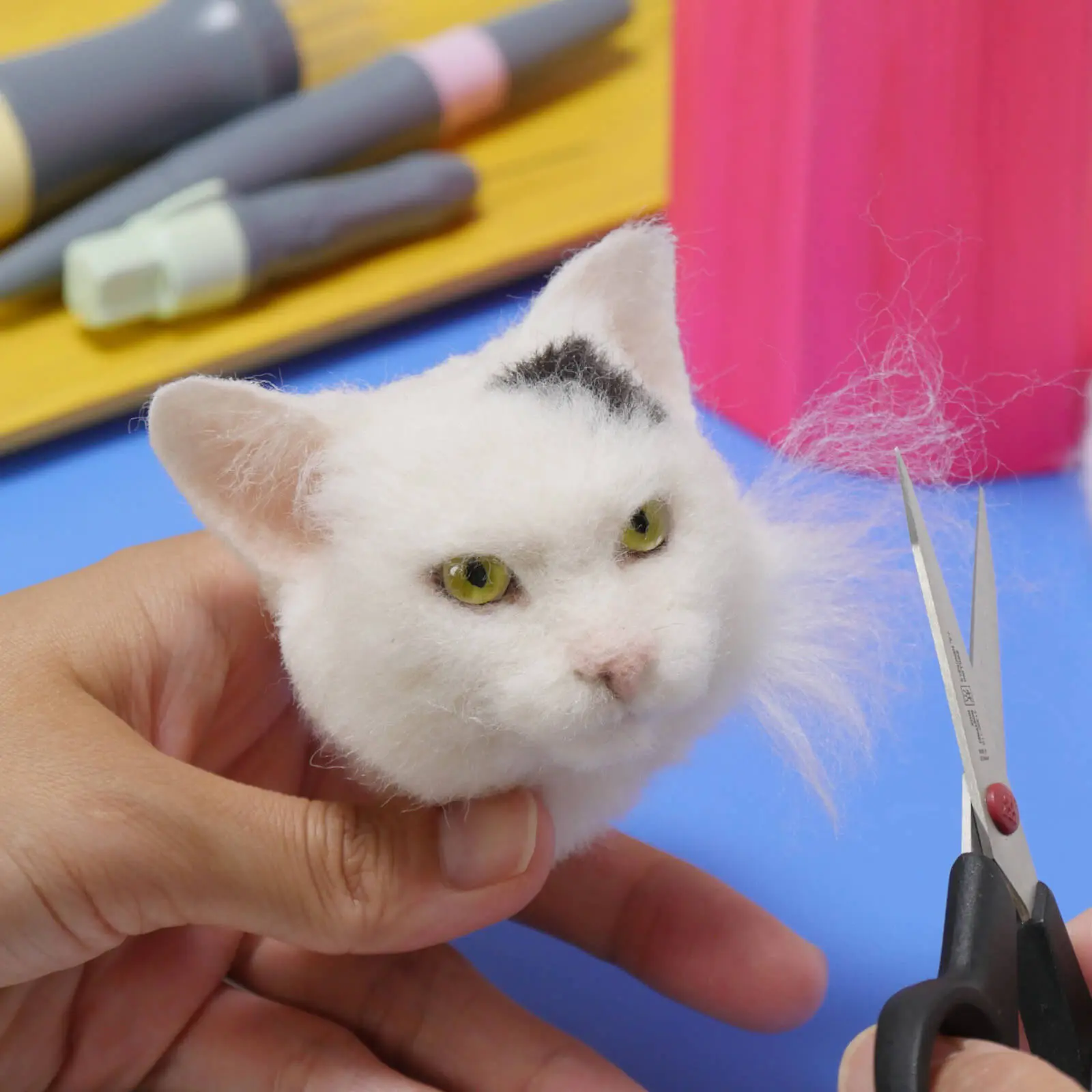 超リアルな三毛猫の作り方を伝授！動画で学べる羊毛フェルトの