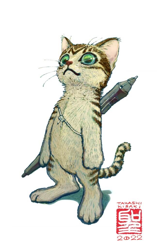 猫絵師「CatCuts」こと樹崎聖さんによる猫のイラスト作品「描き猫-カキネコ-」