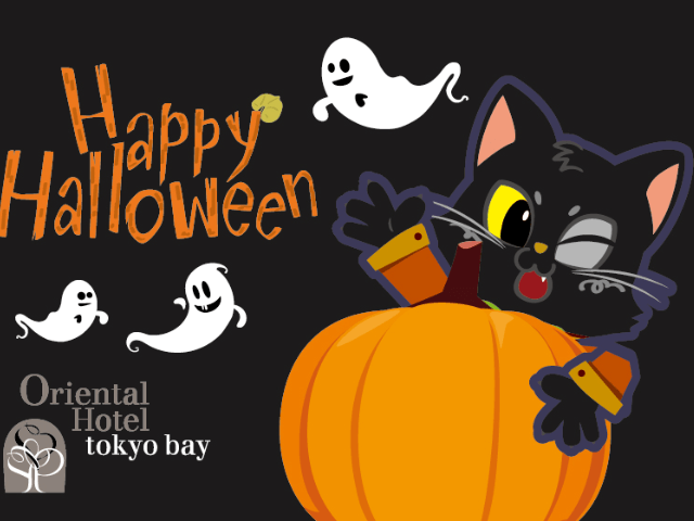 客室には黒猫キャラの装飾が！オリエンタルホテル東京ベイにハロウィン