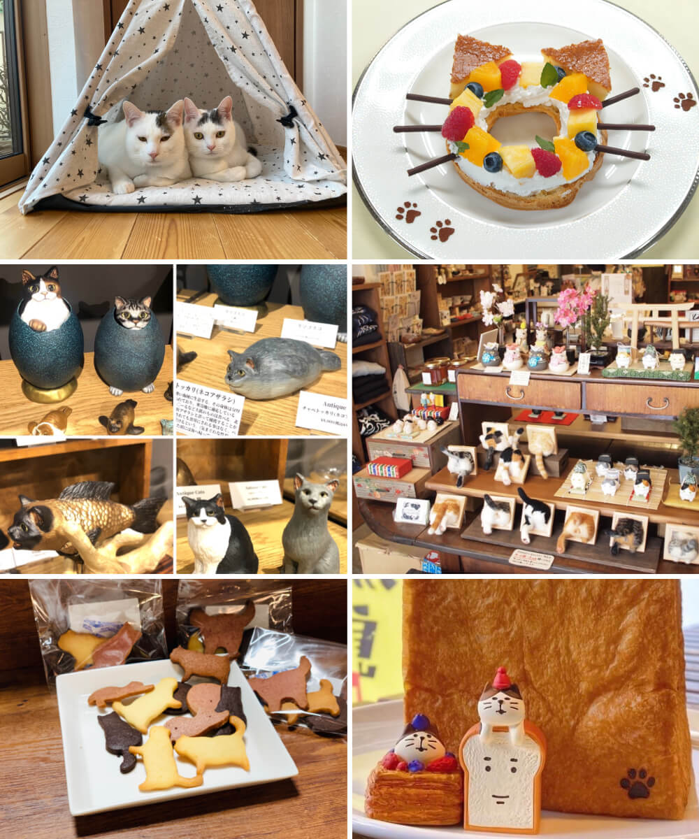 猫イベント「ねこまつり at 湯島」の参加店舗イメージ