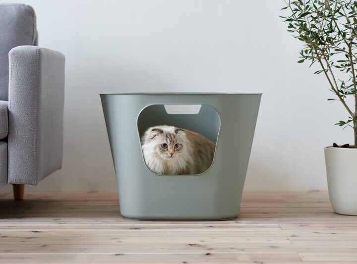 猫トイレ『フレキシブルリッターボックス』の使用イメージ