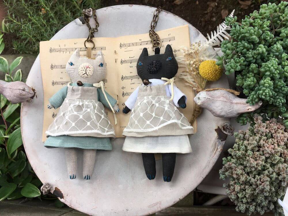猫モチーフの人形 by Little bird