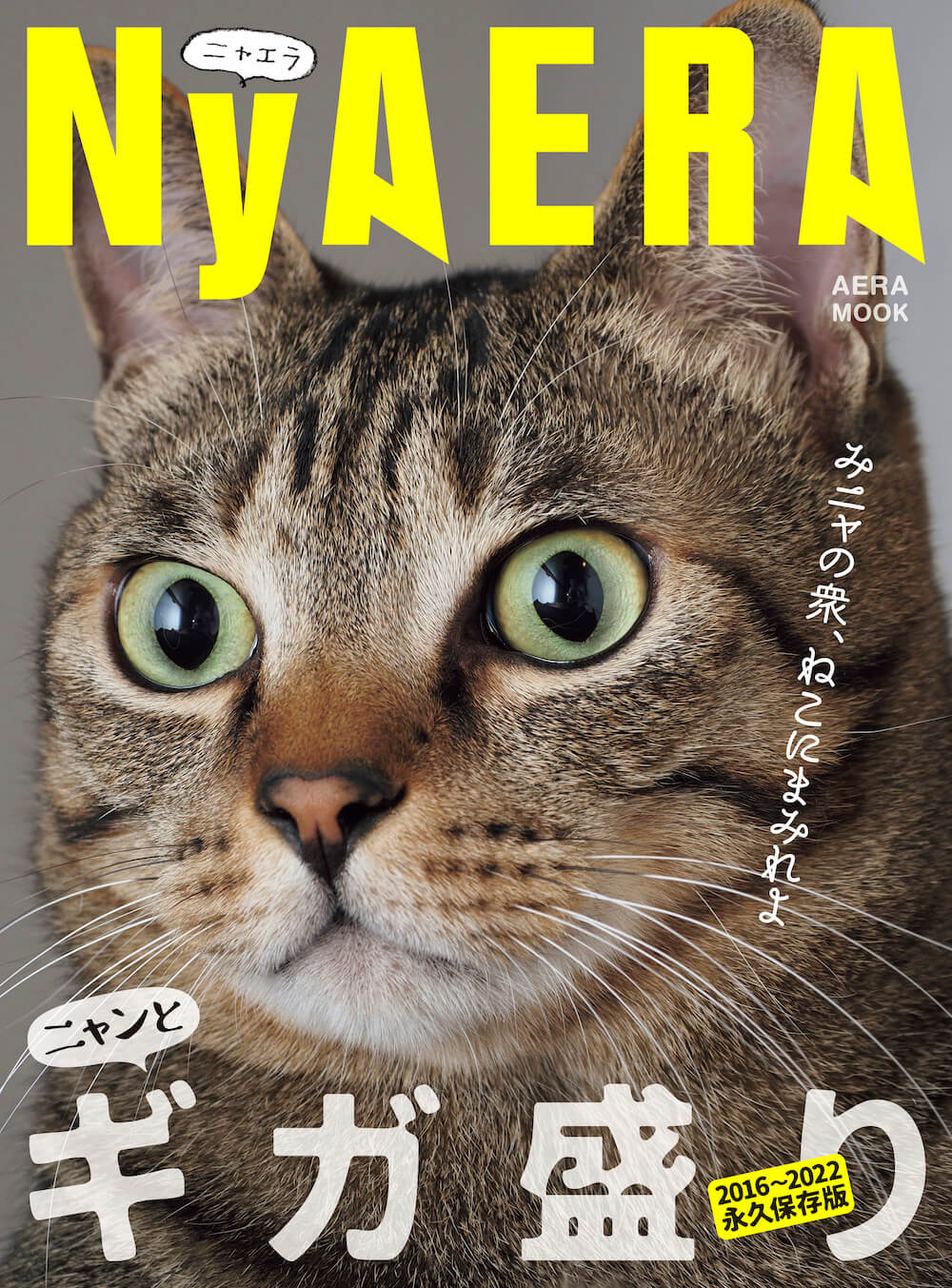 猫雑誌「NyAERA（ニャエラ）ギガ盛り」の表紙イメージ