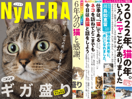 6年分の猫をギュッと詰め込んだ雑誌「NyAERAギガ盛り」が発売！過去に登場したネコに取材を敢行