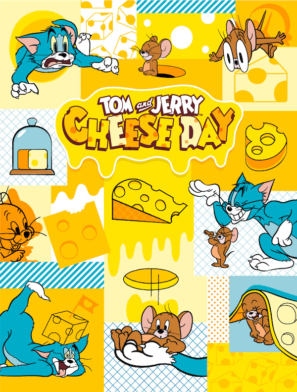 トムとジェリーの「チーズの日」キャンペーン告知ビジュアル
