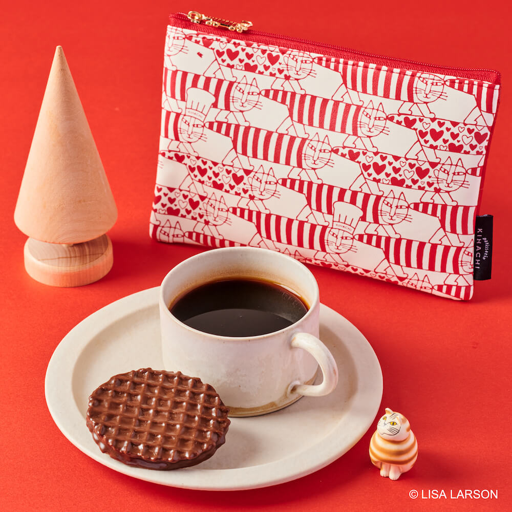 コーヒーとお菓子のポーチセット by KIHACHI（キハチ）×リサ・ラーソンのコラボギフト