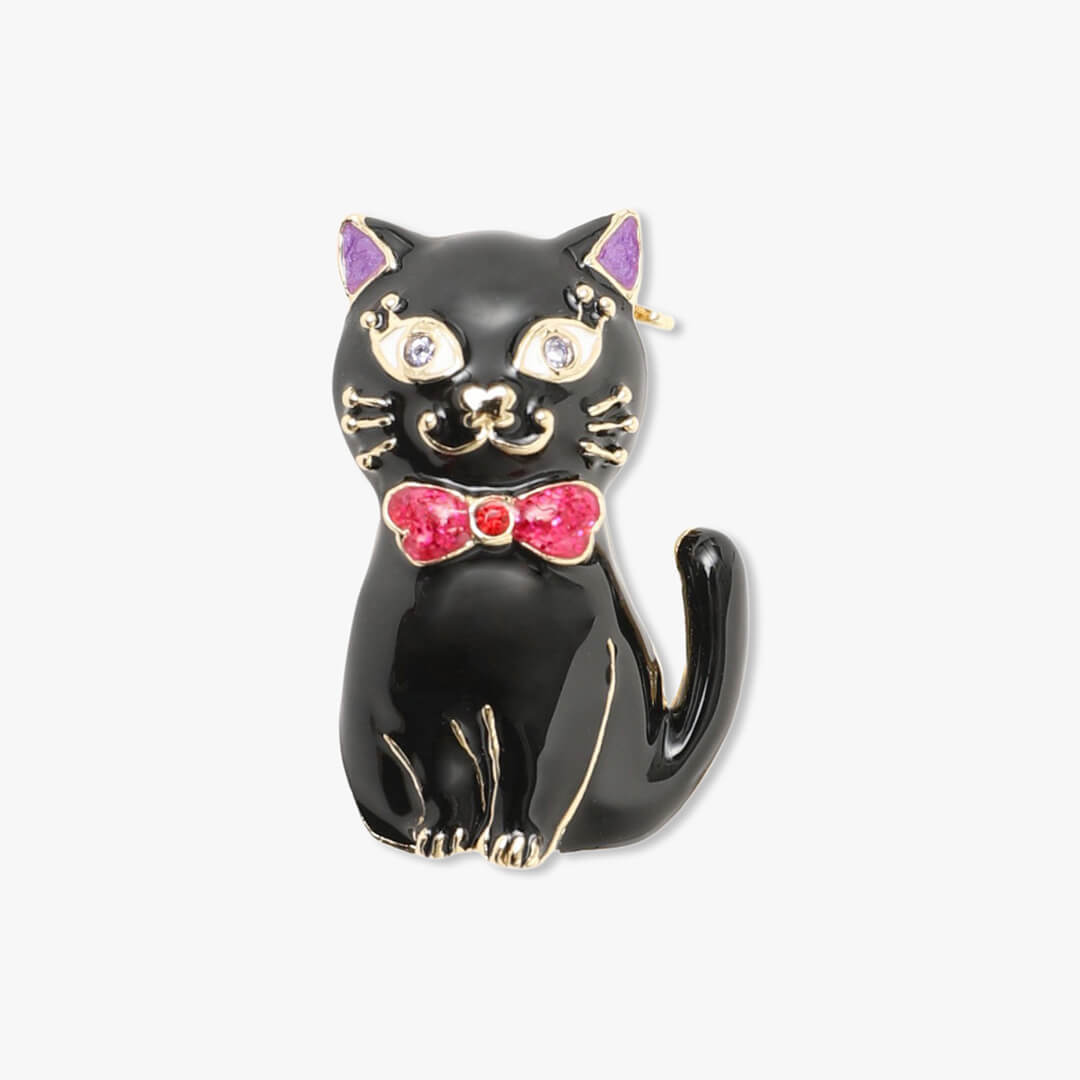 黒猫のTITI（ティティ）をモチーフにしたブローチ by Anna Sui（アナスイ）