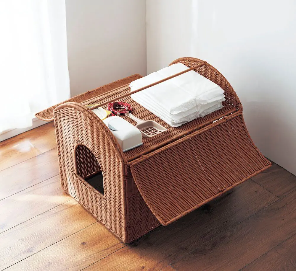 ベルメゾンから新しい猫家具「オープンラック＆トイレカバー」が登場