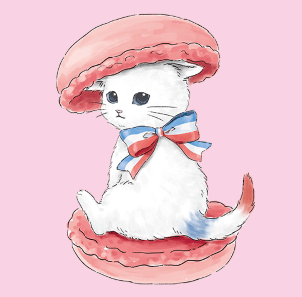 猫がプリントされたマカロンも!フランス生まれのダロワイヨと 猫がプリントされたマカロンも!フランス生まれのダロワイヨと