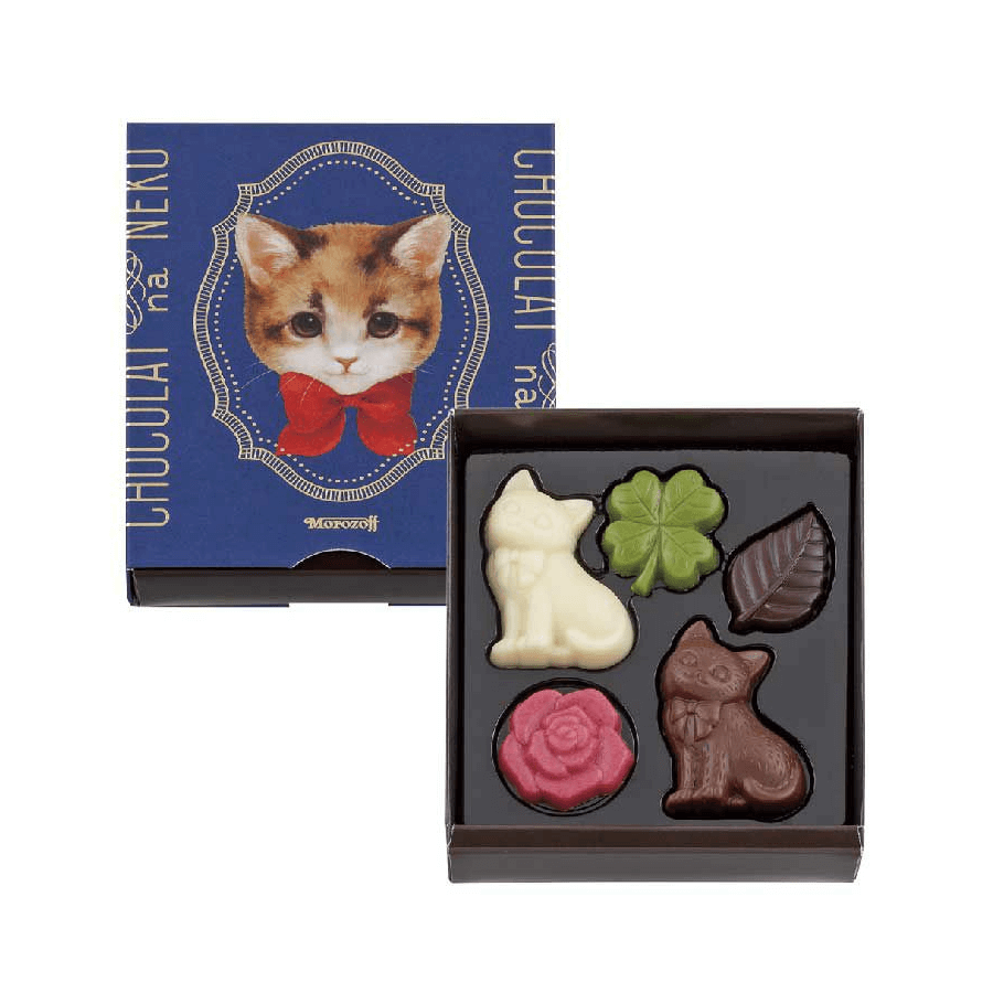 三毛猫モチーフボックスチョコレート「おしゃまなハル」 by モロゾフのバレンタインチョコ「ショコラな猫」シリーズ