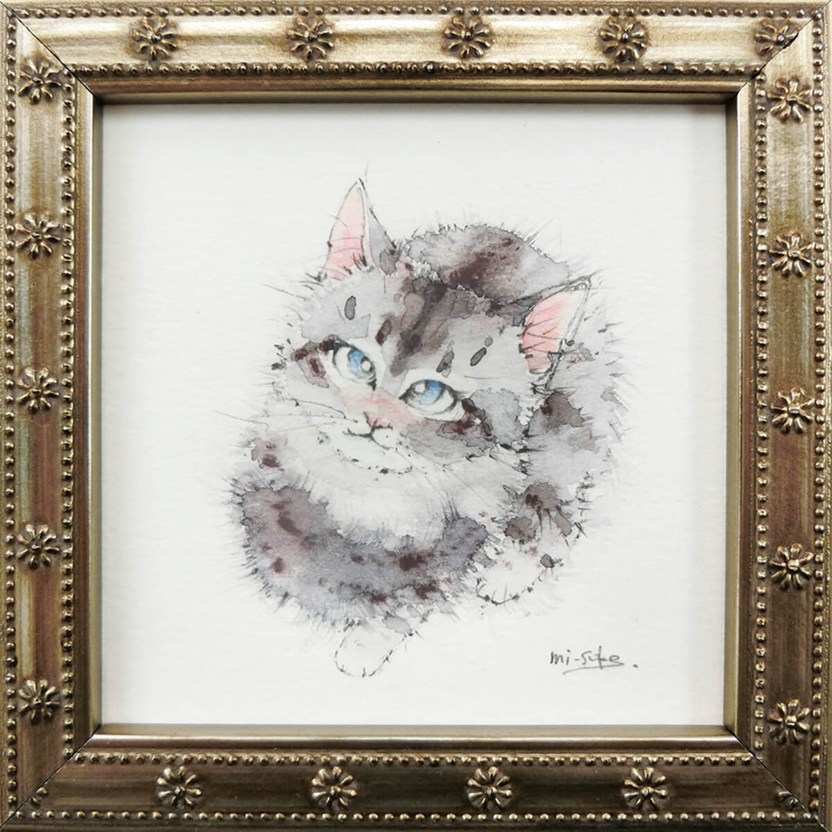 猫の水彩画 by「mi-suke」