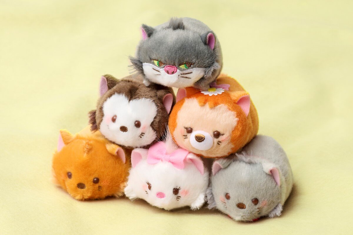 ディズニー「TSUM TSUM（ツムツム）」の猫マスコットぬいぐるみ