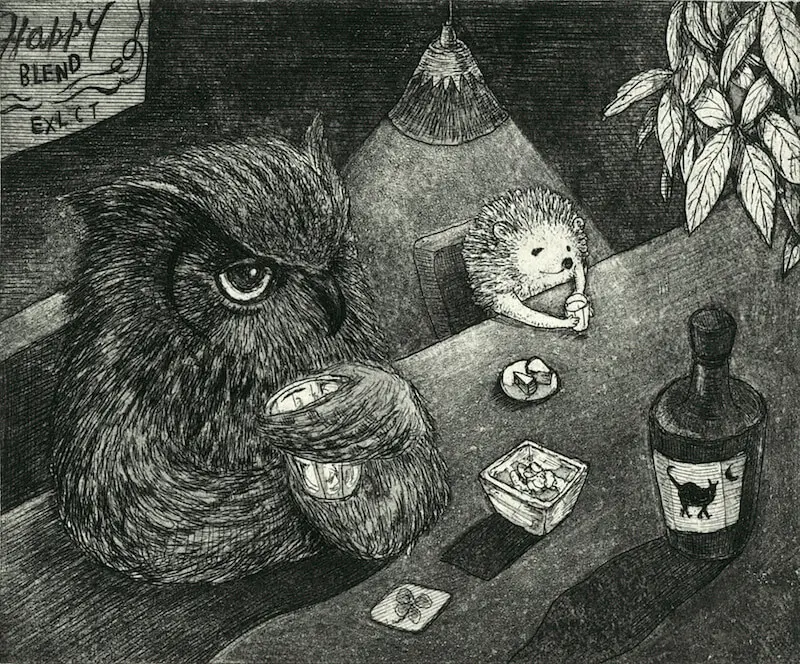 ほっこり癒やされる猫の絵を中心に45点の作品を展示！画家・寺澤