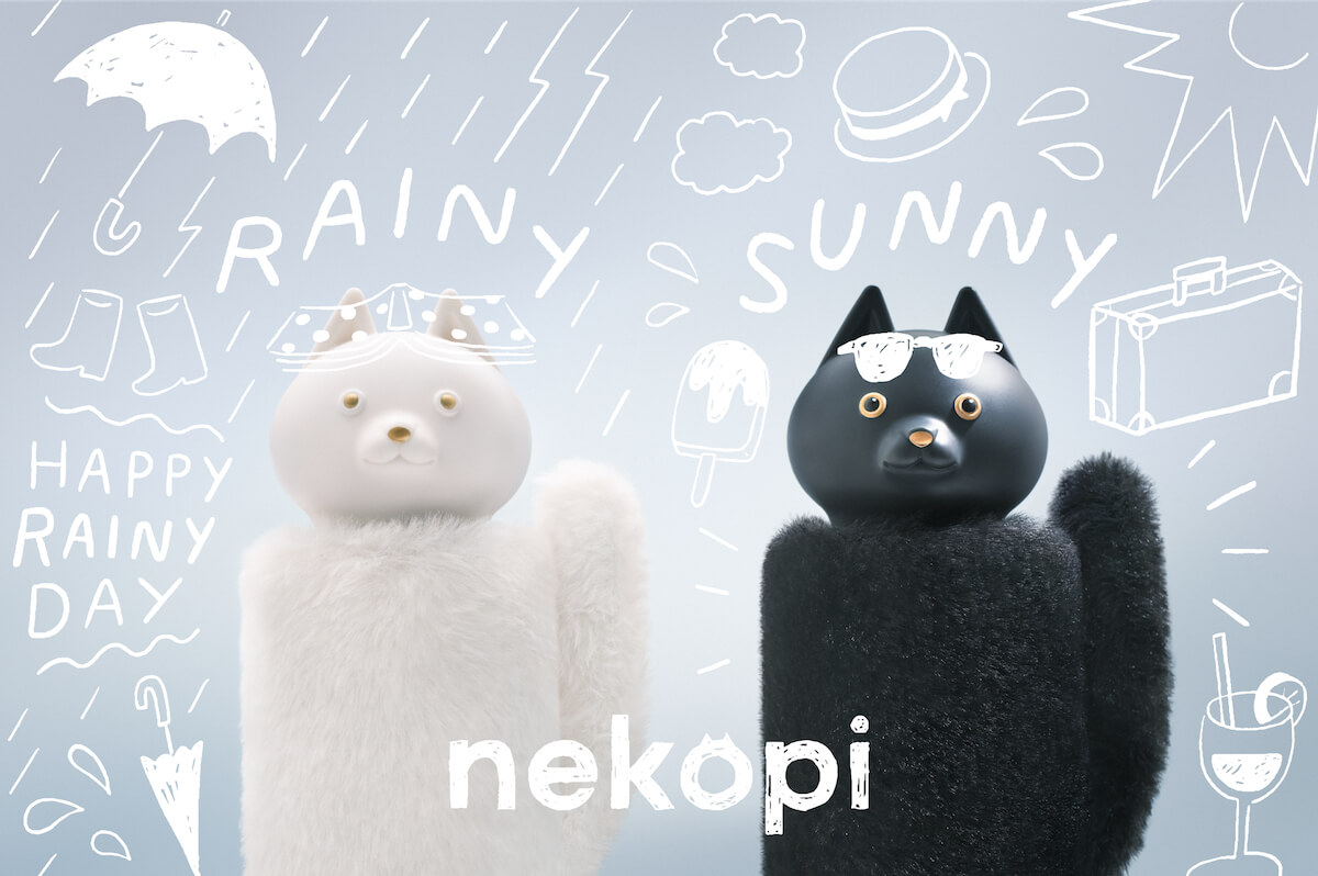 ネコの折りたたみ傘『nekopi（ネコピ）』メインビジュアル