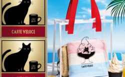 コーヒーゼリーの海に浮かぶ黒猫が可愛すぎる！全国のベローチェで黒猫グッズを詰め合わせた「サマーバッグ」の発売が決定