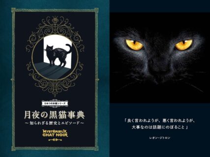 黒猫は不幸の前兆？それとも幸運の象徴なの？黒猫にまつわる謎と迷信、歴史や伝説を解き明かした書籍『月夜の黒猫事典』7月に刊行